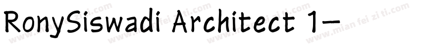 RonySiswadi Architect 1字体转换